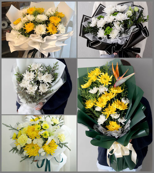 广东韶关市南雄市南亩镇中岭村白事花束代送